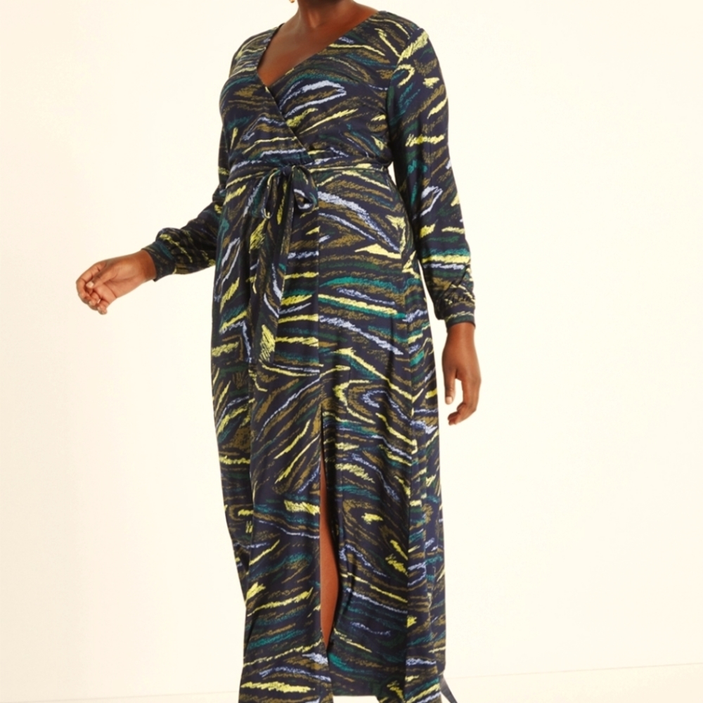 🔴 Eloquii 👗HP👗 Maxi side slit dress sz 18 - Picture 1 of 2